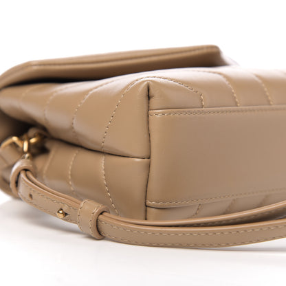 Saint Laurent Calfskin Y Quilted Monogram Toy Loulou Satchel Cork 7 of 10