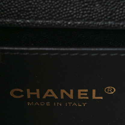 Chanel Caviar Quilted Medium Chain Around Boy Flap Black 6 of 10
