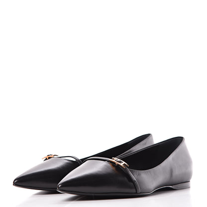 Hermes Calfskin Laura Ballerina Flats 39 Black 3 of 8
