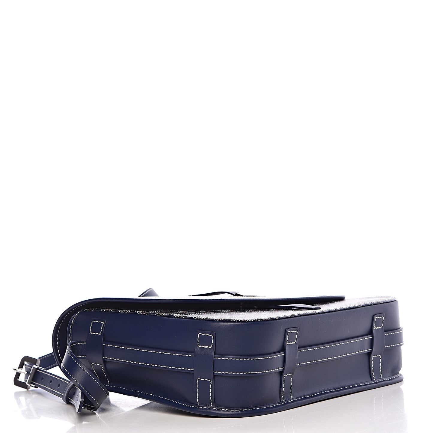 Goyardine Belvedere II MM Messenger Bag Navy