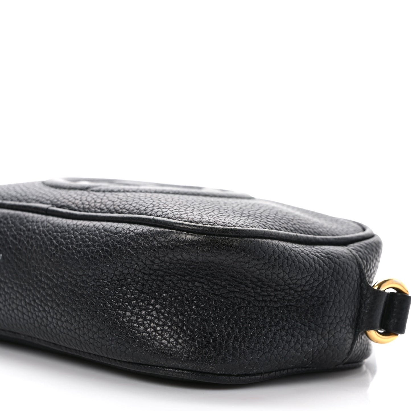 Pebbled Calfskin Mini Soho Disco Bag Black