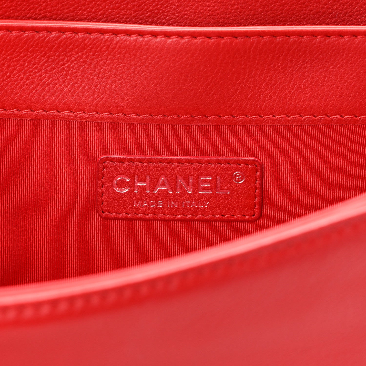 Chanel Calfskin New Medium Boy Reverso Flap Red 6 of 14