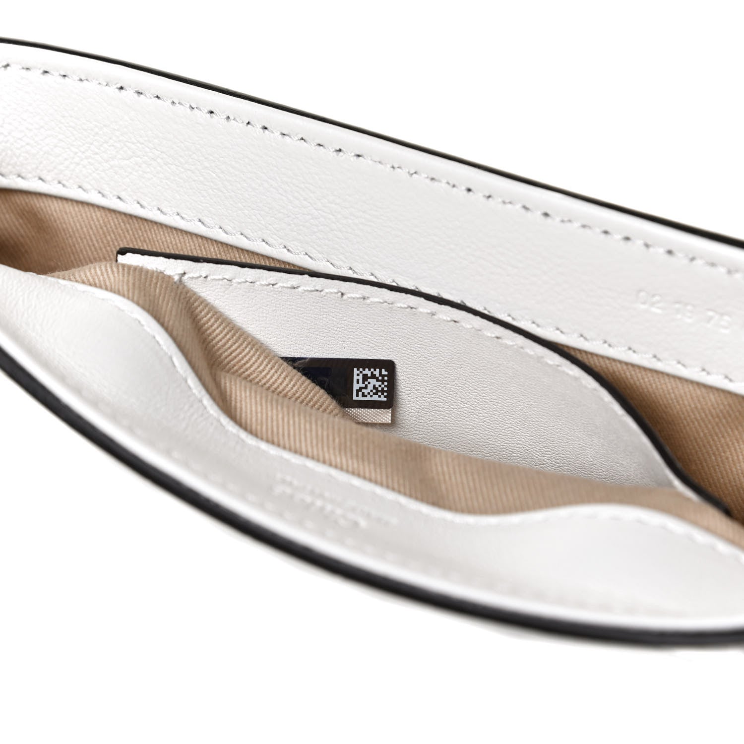 Chloe Calfskin Crocodile Embossed Mini C Double Carry Brilliant White 7 of 12