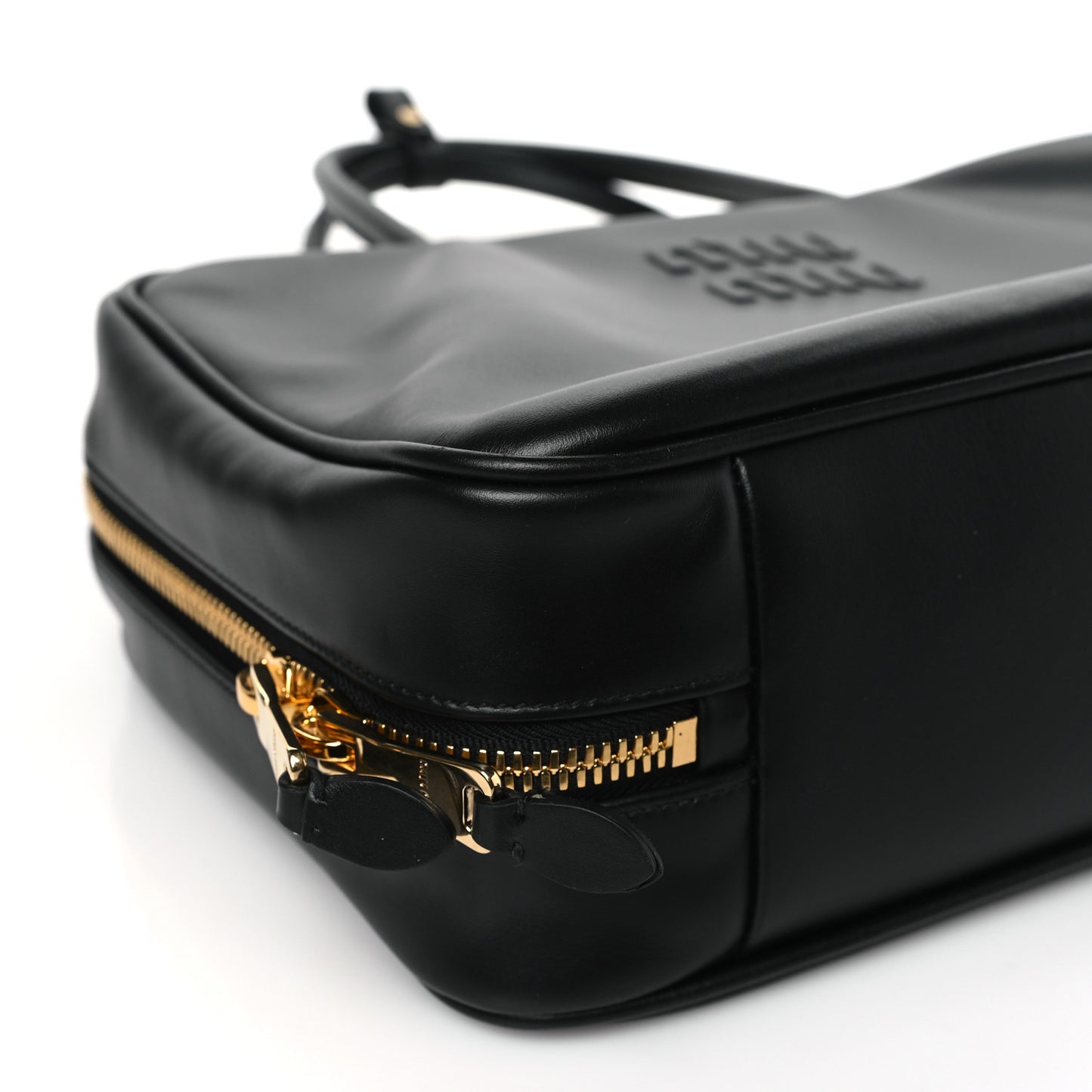 Soft Calf Softy Beau Top Handle Bag Black