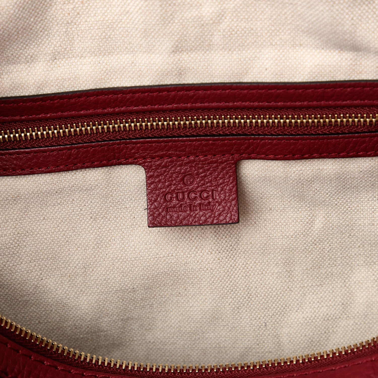 Gucci Monogram Vintage Web Medium Boston Red 6 of 10