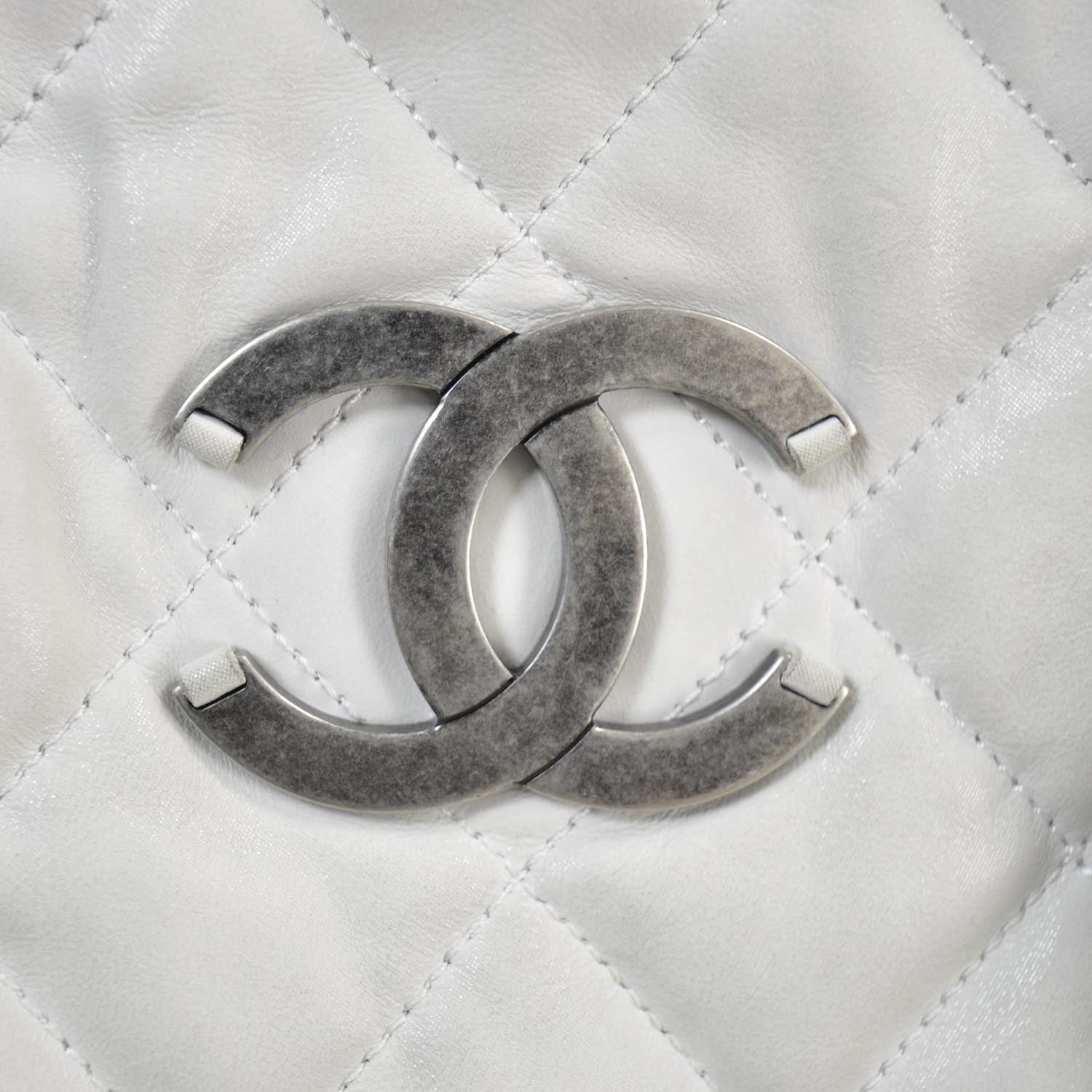Chanel Leather Small In The Mix Tote White 9 of 9