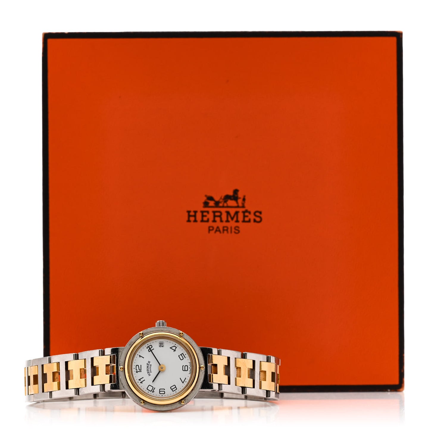 Stainless Steel 24mm Clipper Quartz Watch Gold