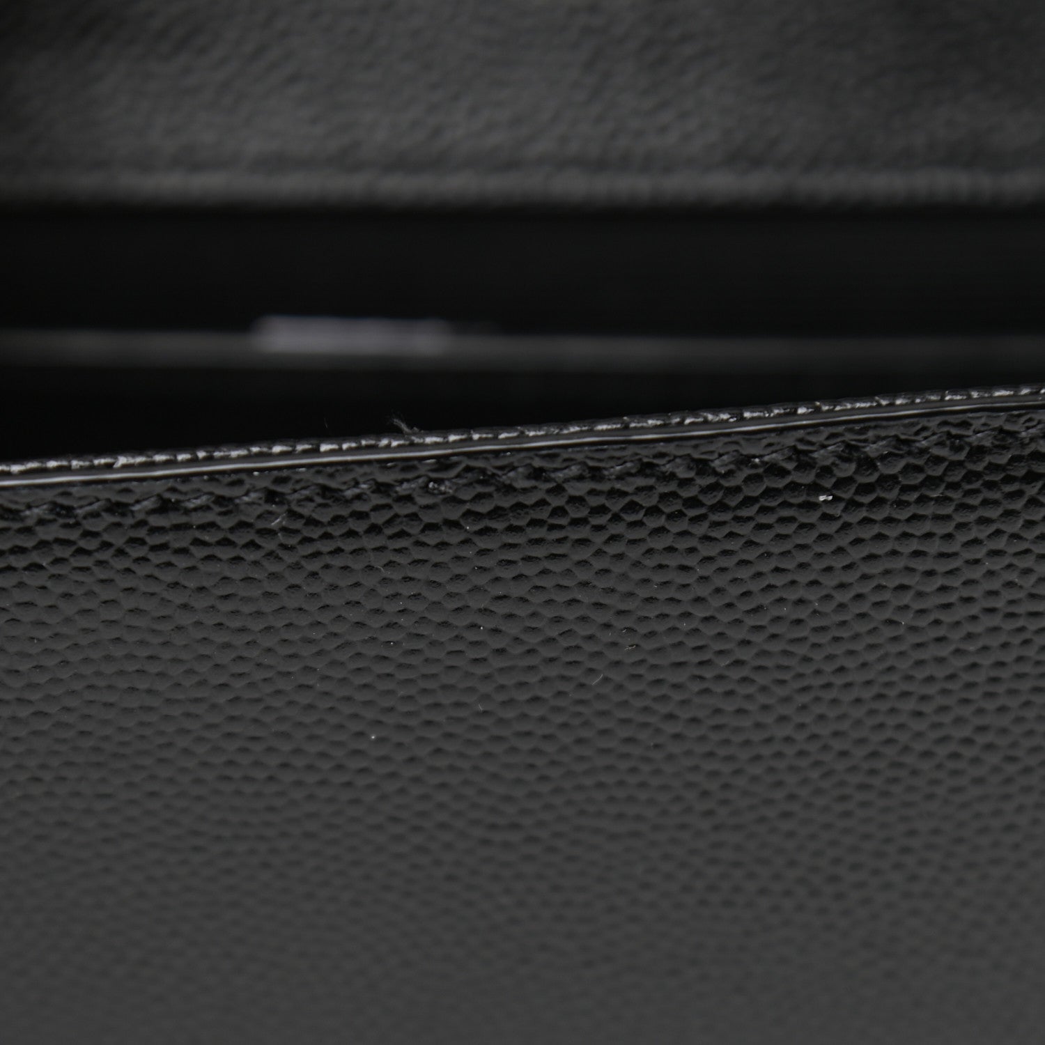 Saint Laurent Grain De Poudre Small Monogram Kate Satchel Black 7 of 9
