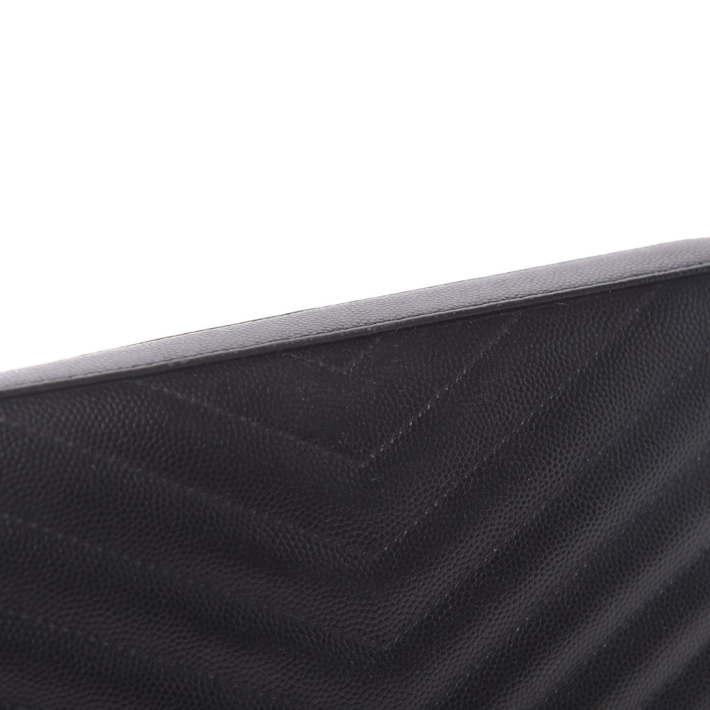 Grain De Poudre Matelasse Chevron Monogram Chain Wallet Black