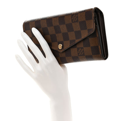 Louis Vuitton Damier Ebene Sarah Wallet NM 2 of 13