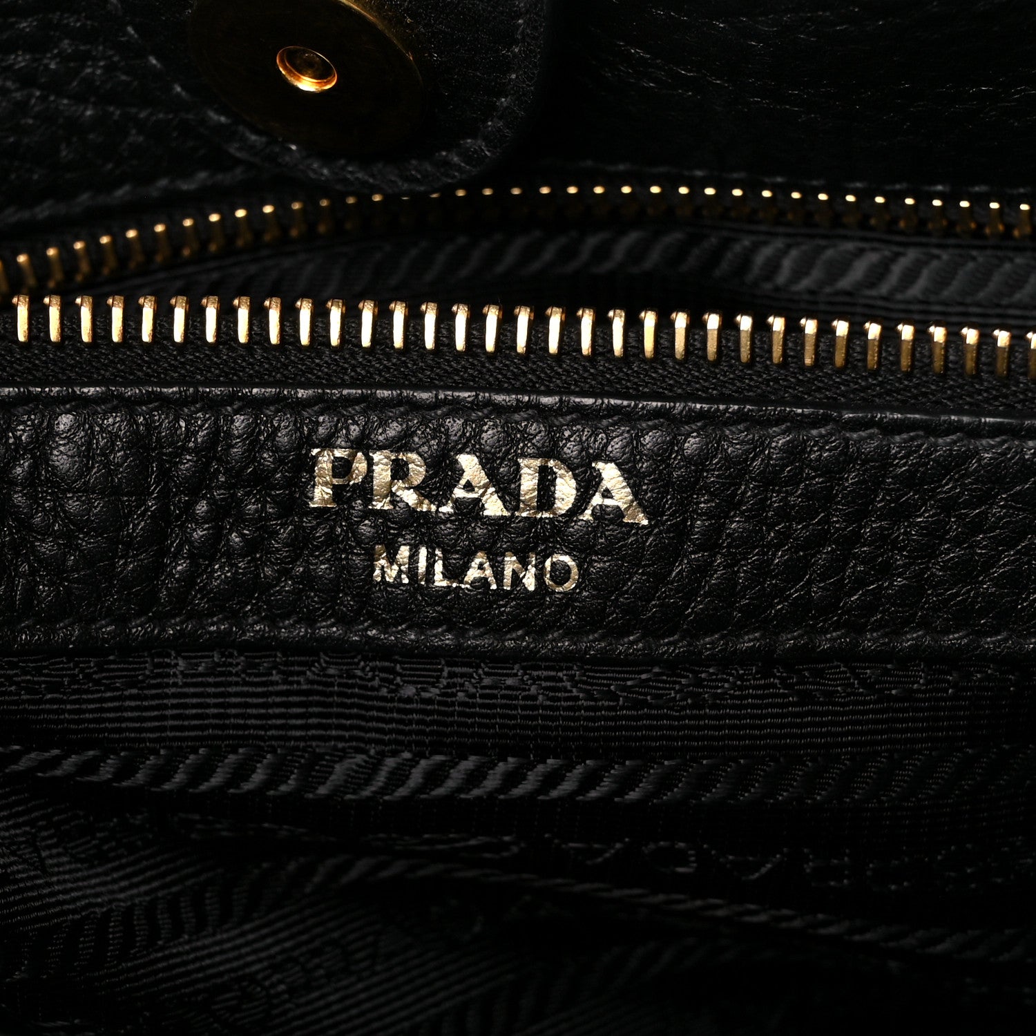 Prada Vitello Daino Double Strap Messenger Black 6 of 11