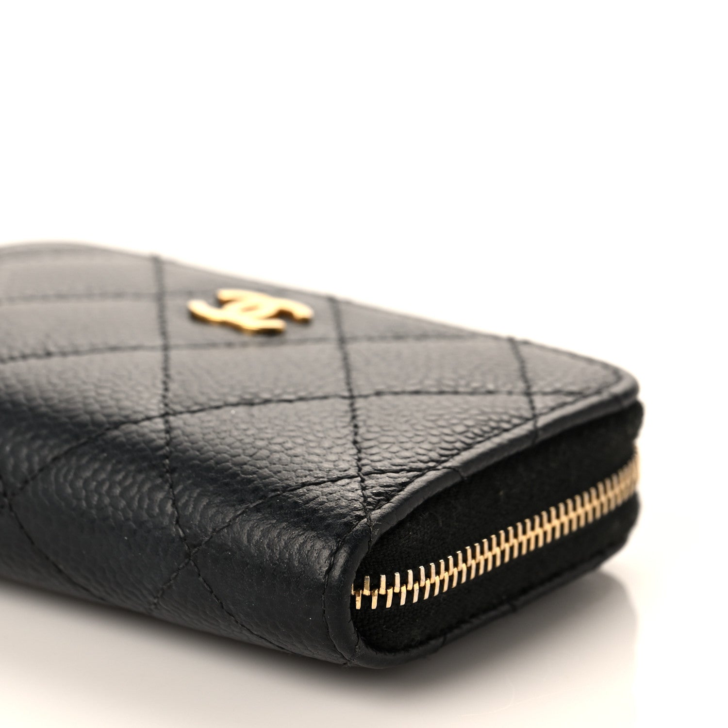Chanel Caviar Quilted Classic Zipped Coin Purse Black 9 of 9