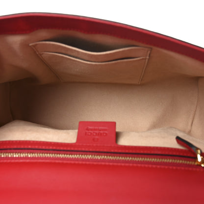 Gucci GG Supreme Monogram Blooms Medium Padlock Shoulder Bag Beige Blue Navy Hibiscus Red 5 of 11