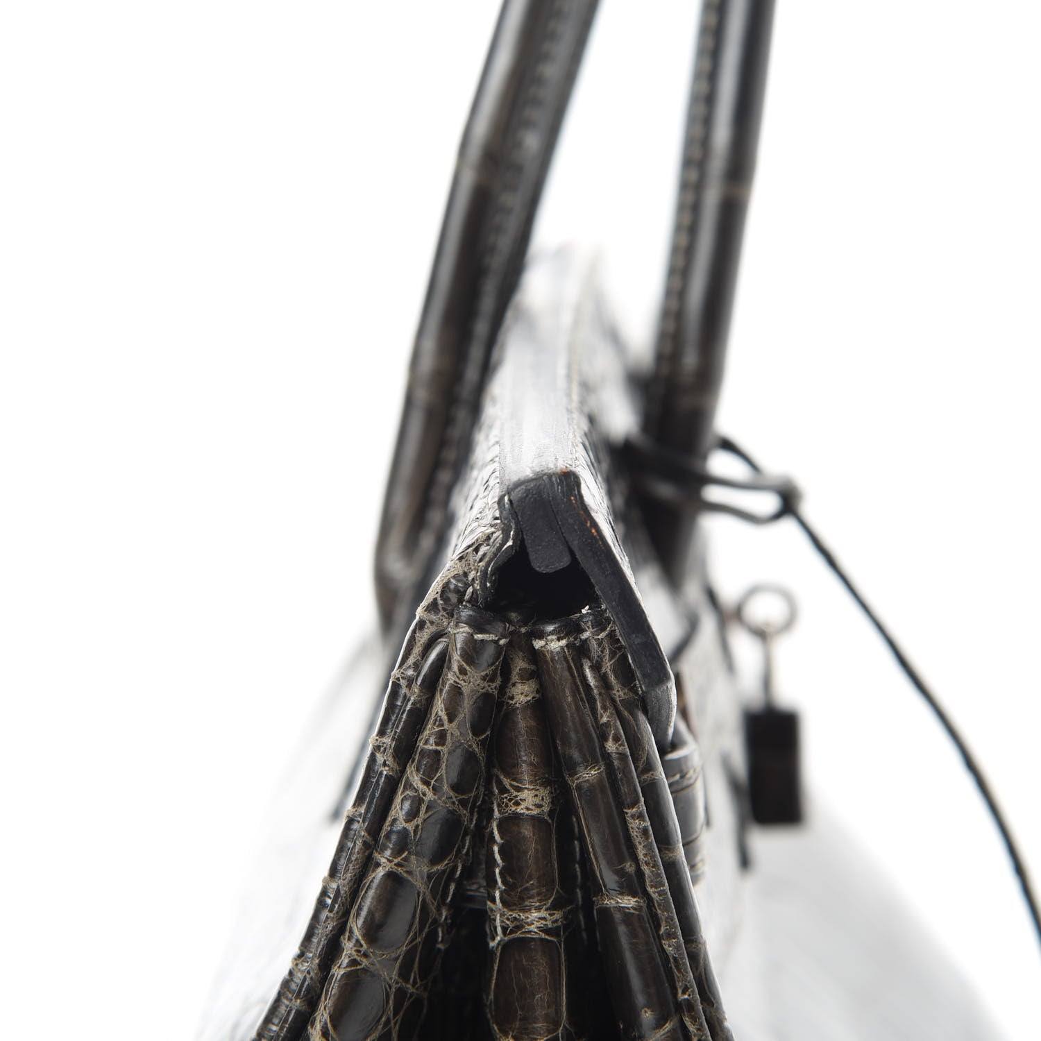 Hermes Shiny Porosus Crocodile Birkin 40 Graphite 44 of 45