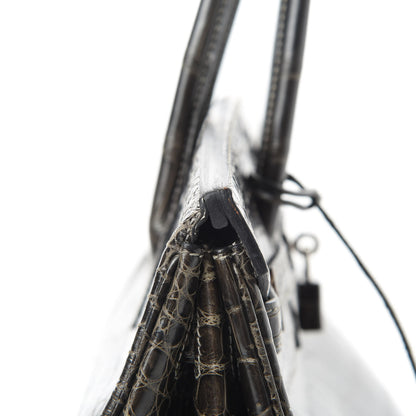 Hermes Shiny Porosus Crocodile Birkin 40 Graphite 44 of 45