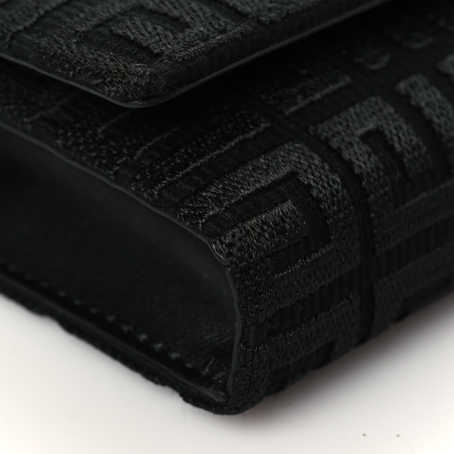 Givenchy Embroidered Canvas 4G Wallet on Chain Black 9 of 10