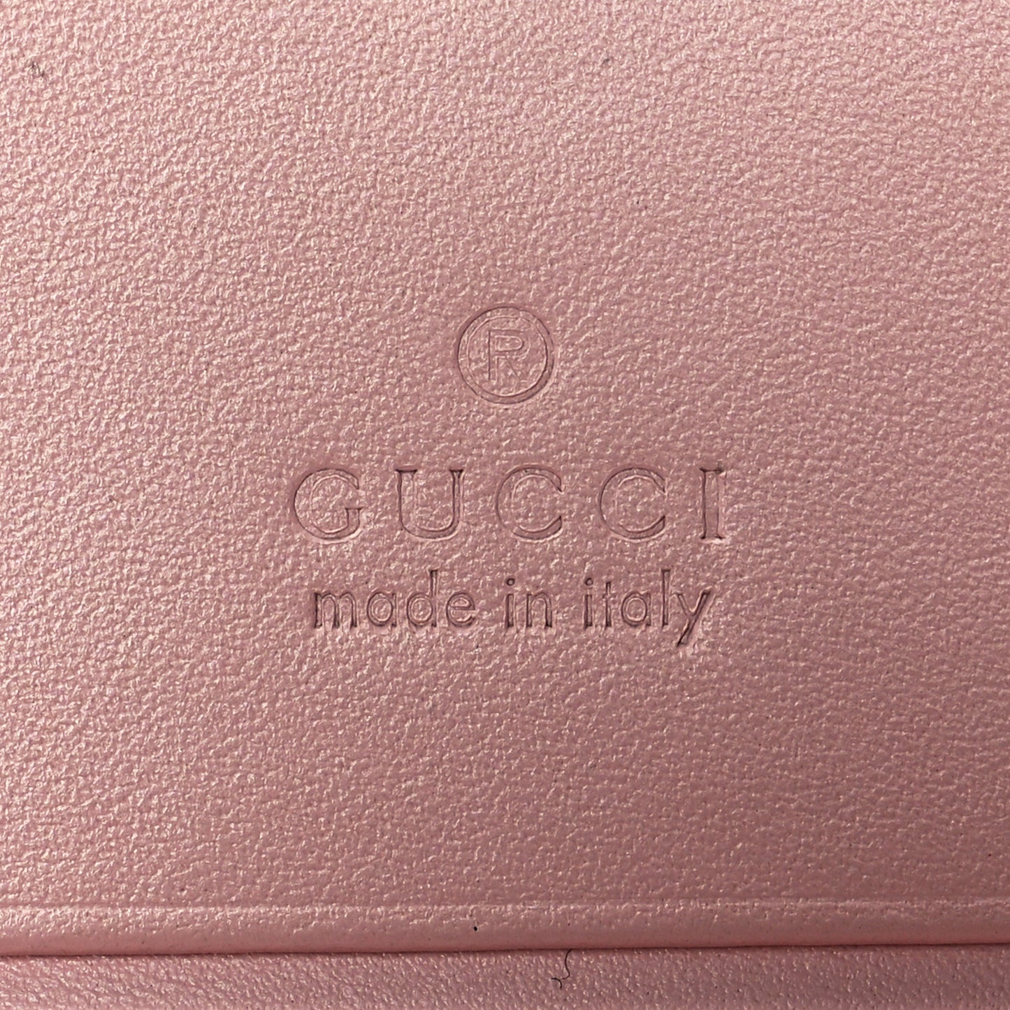 Guccissima Signature Crystal Cat Card Case Wallet Light Candy Pink