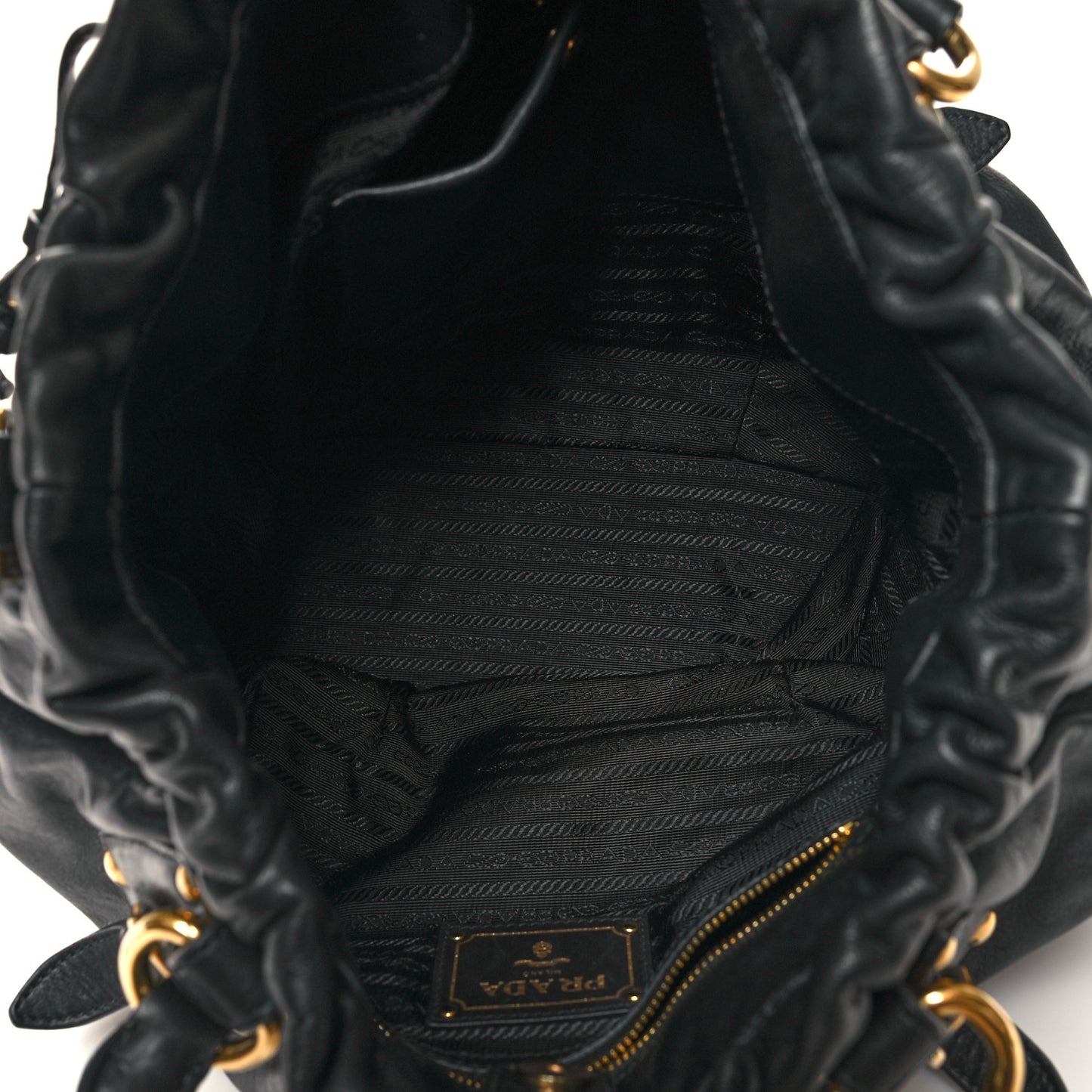 Vitello Soft Calfskin Shopping Satchel Black
