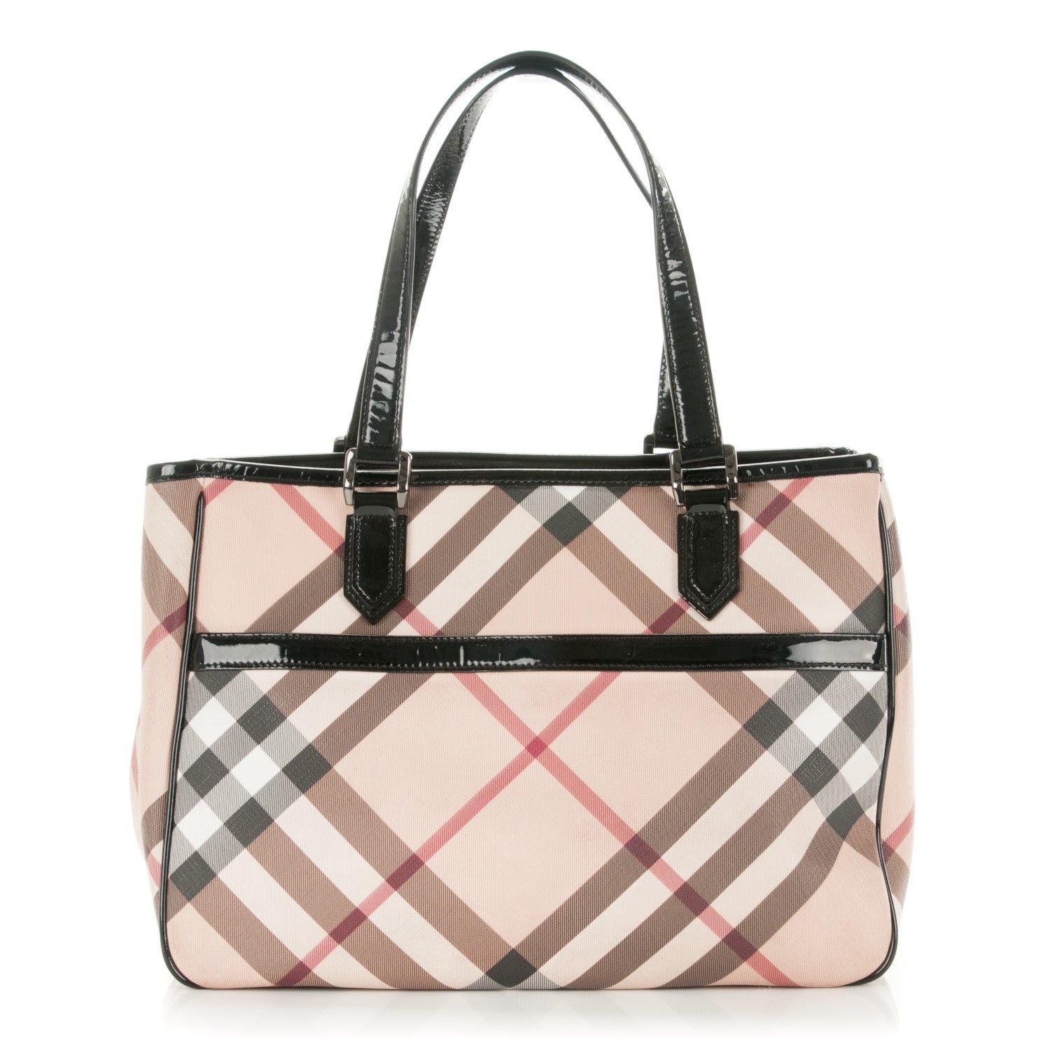 Burberry Nova Check Medium Tote Black 1 of 8