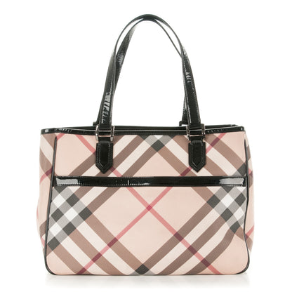 Burberry Nova Check Medium Tote Black 1 of 8
