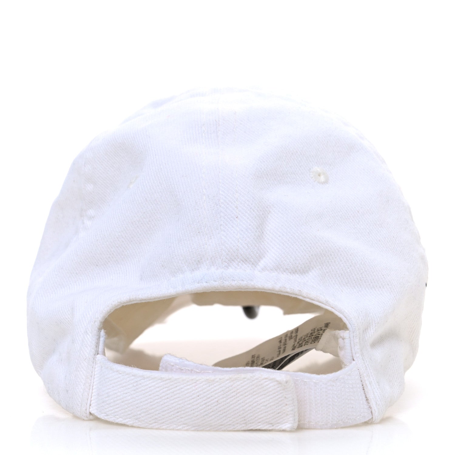 Balenciaga Cotton Drill Logo Baseball Cap S White 5 of 9
