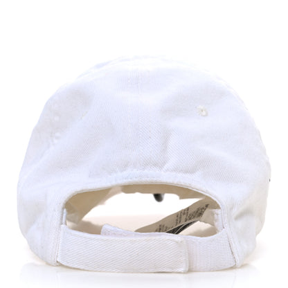 Balenciaga Cotton Drill Logo Baseball Cap S White 5 of 9