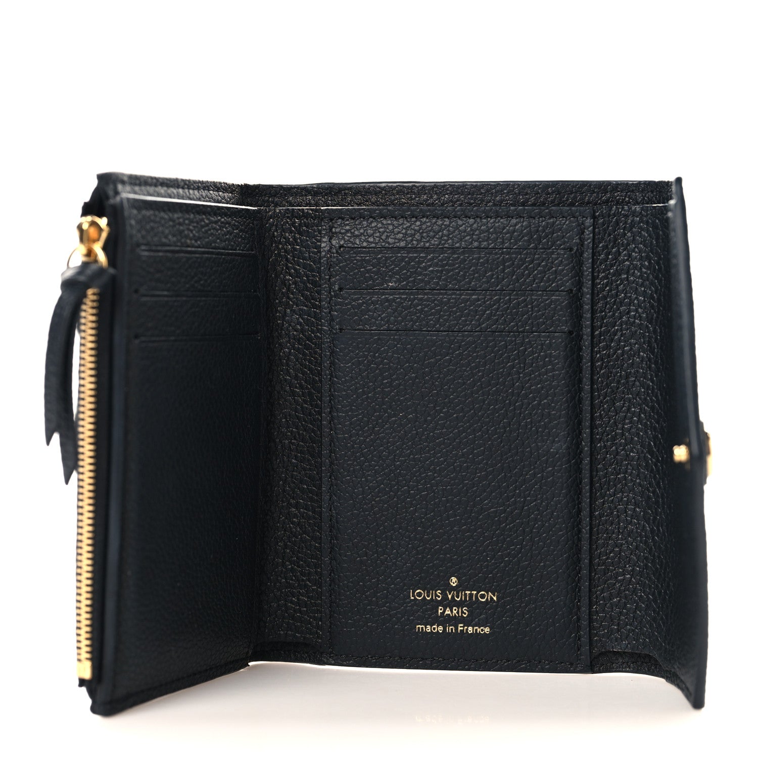 Louis Vuitton Empreinte Monogram Giant Victorine Wallet Black Beige 5 of 6