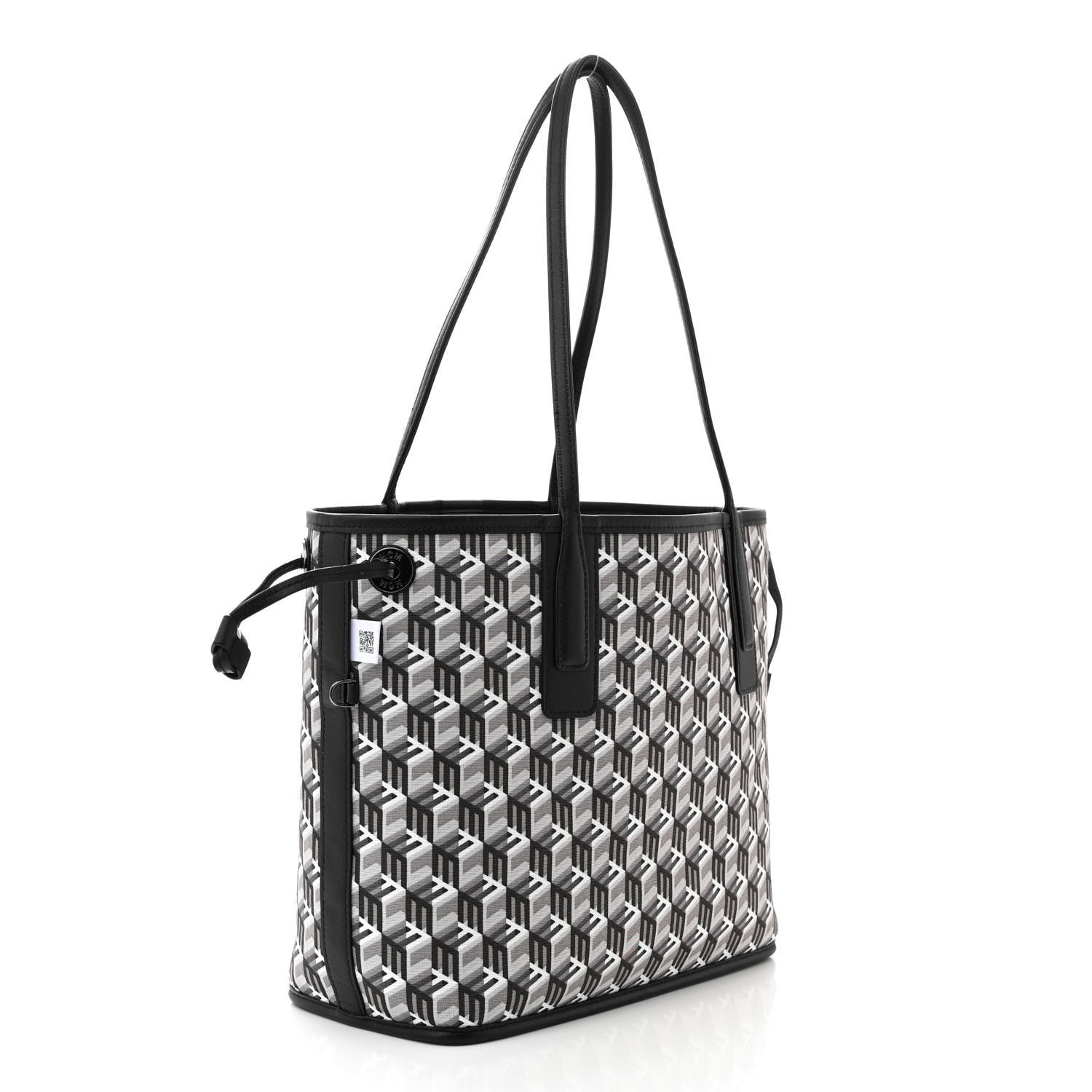 MCM Visetos Small Liz Reversible Shopper Tote Black 4 of 17
