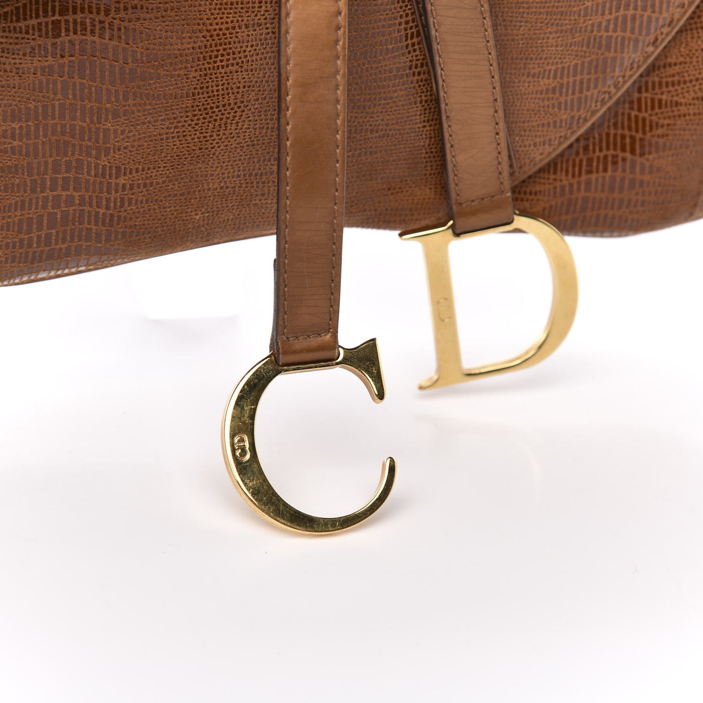 Lizard Double Saddle Bag Brown