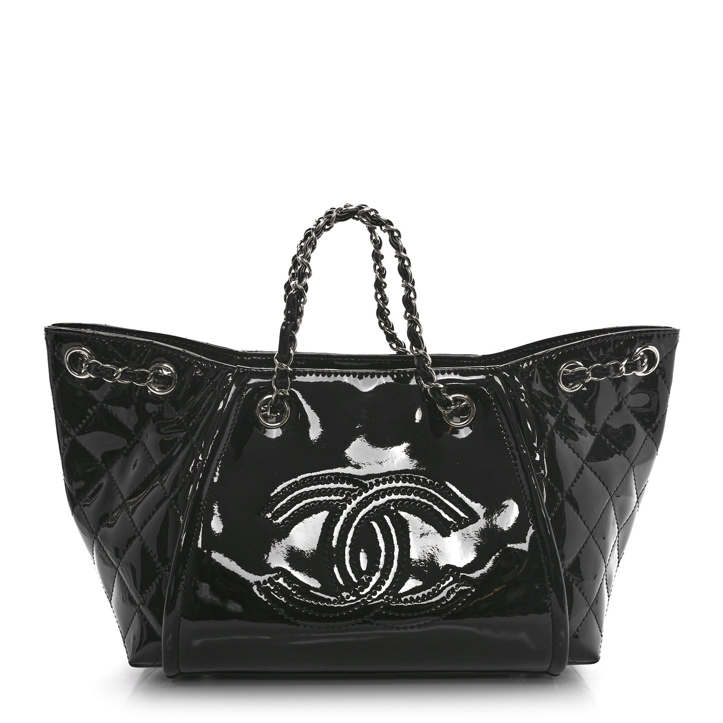 Vinyl Small Lipstick Tote Black
