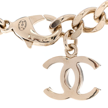 Chanel Pearl Crystal CC Chain Choker Necklace Gold 6 of 6