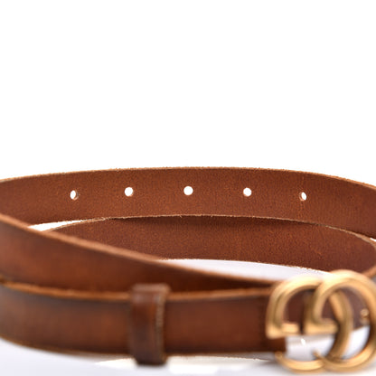 Gucci Faded Calfskin Double G 20mm Belt 75 30 Cuir 4 of 5