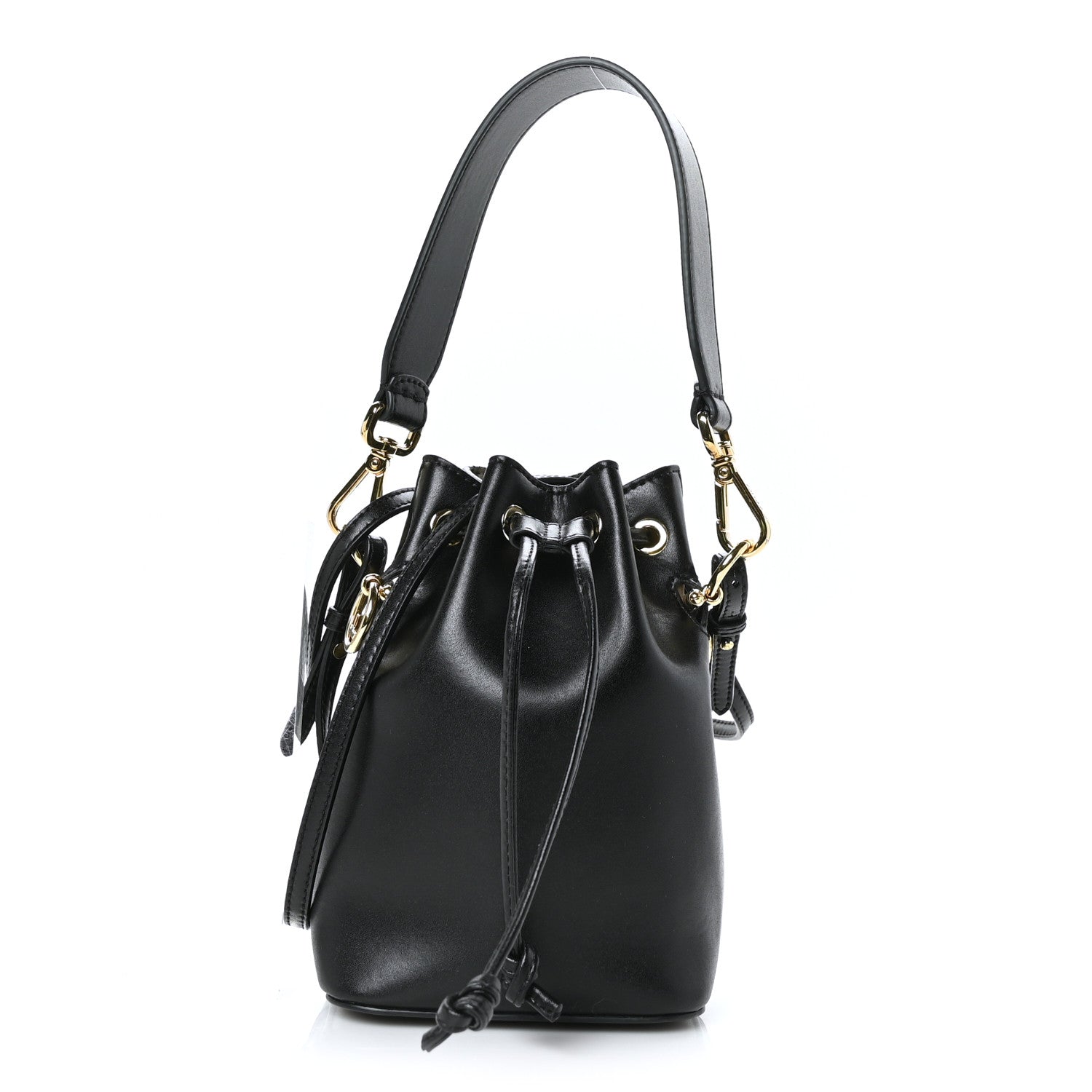 Fendi Vitello Liberty Lucido F is Fendi Mini Mon Tresor Bucket Bag Black 1 of 10