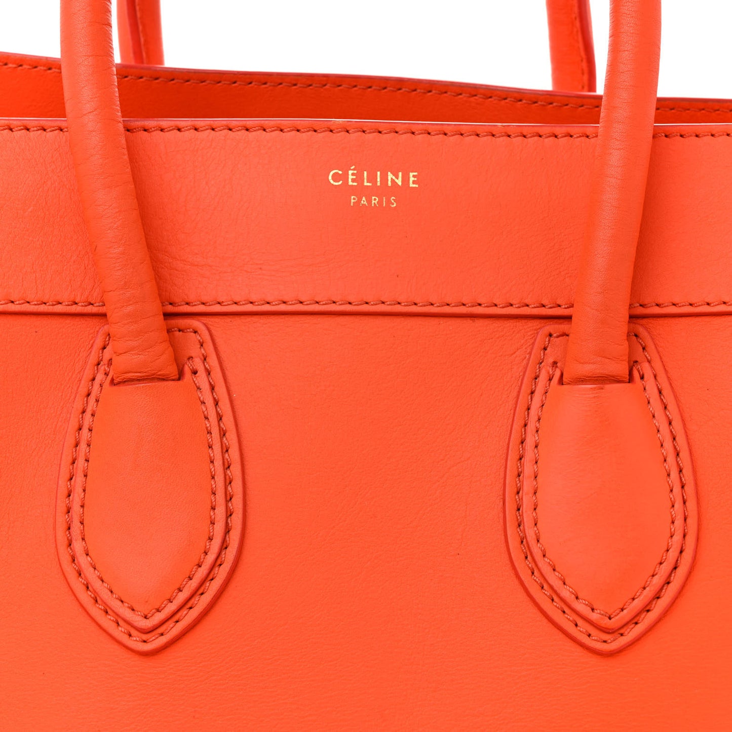 Smooth Calfskin Mini Luggage Orange