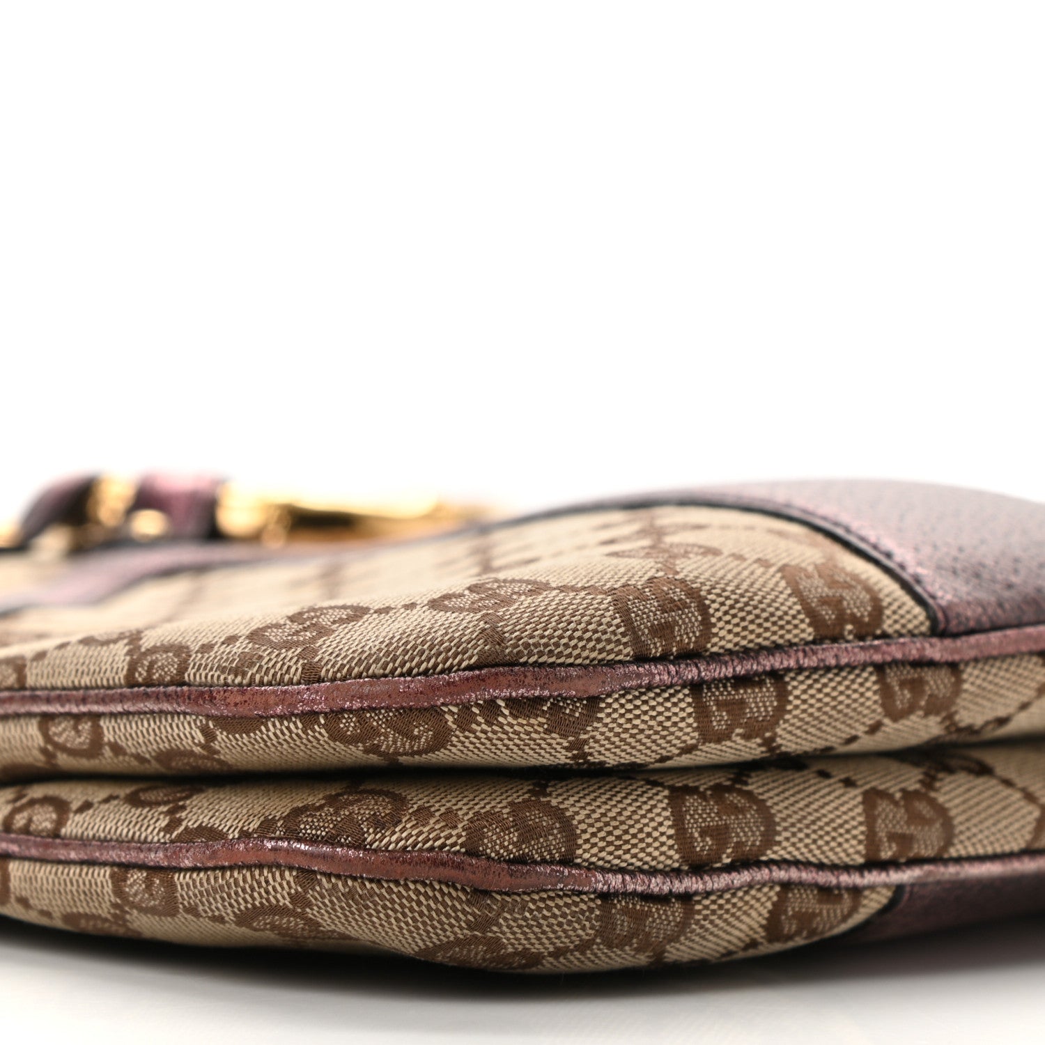 Gucci Monogram Bamboo Chain Tom Ford Shoulder Bag Metallic Purple 9 of 10