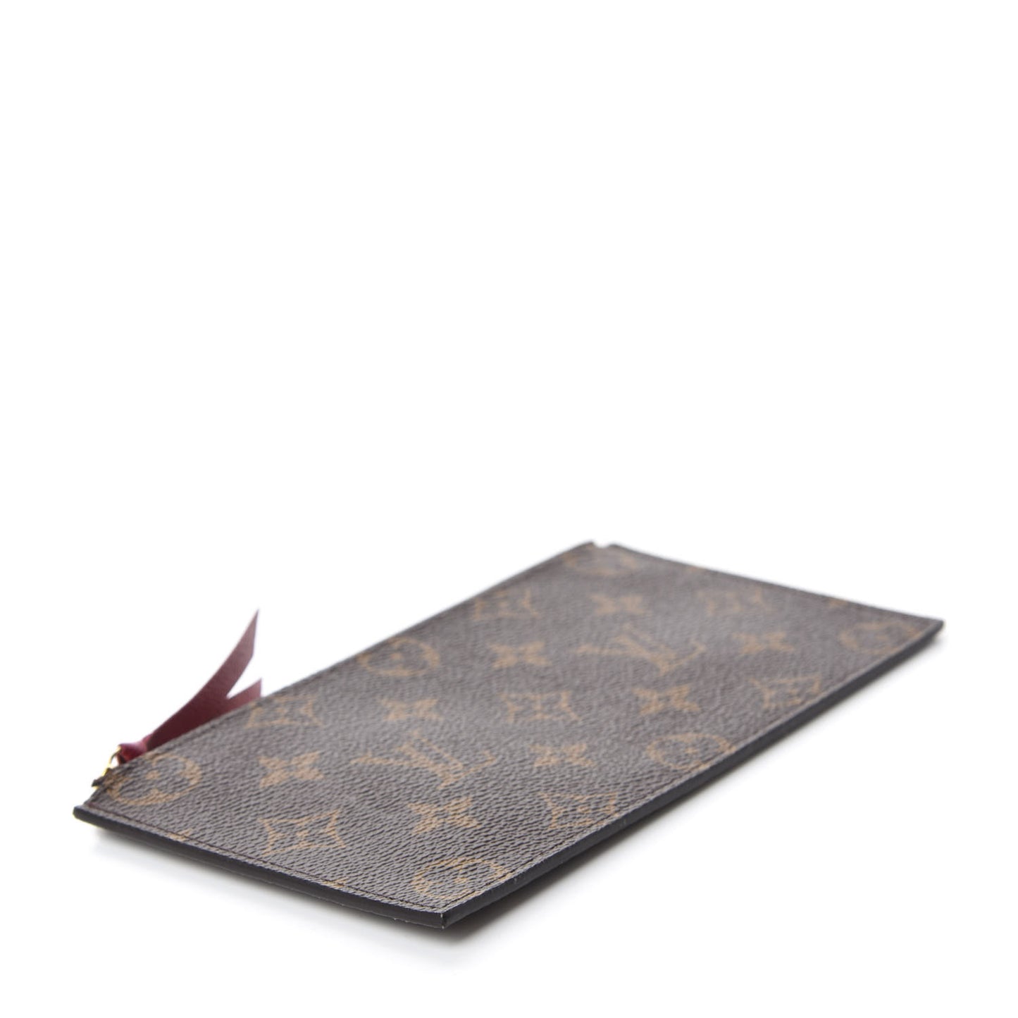 Monogram Felicie Chain Wallet Zippered Insert Fuchsia