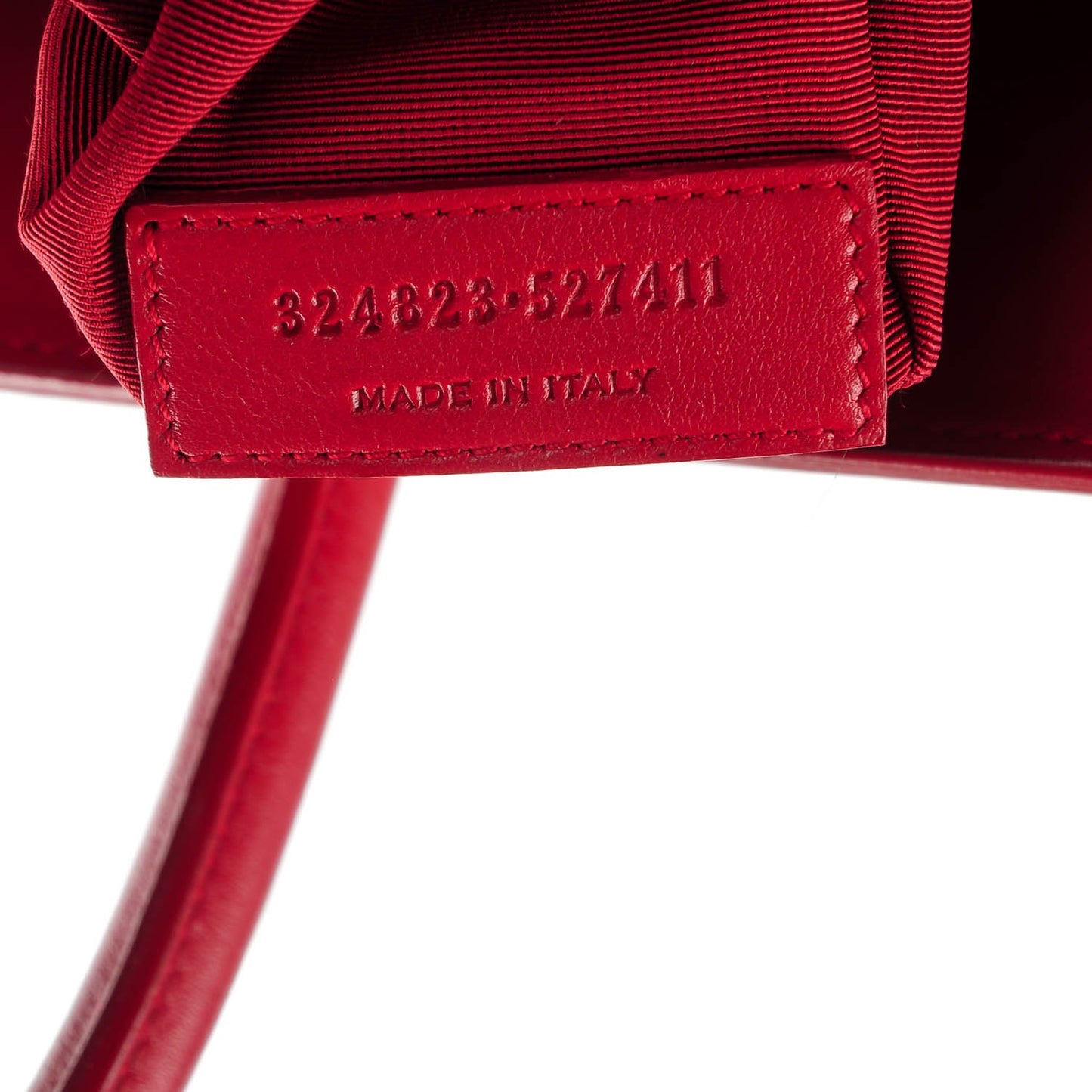 Grained Calfskin Small Sac De Jour Lipstick Red