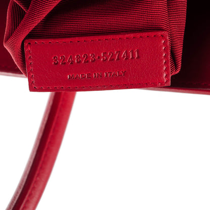 Saint Laurent Grained Calfskin Small Sac De Jour Lipstick Red 7 of 7