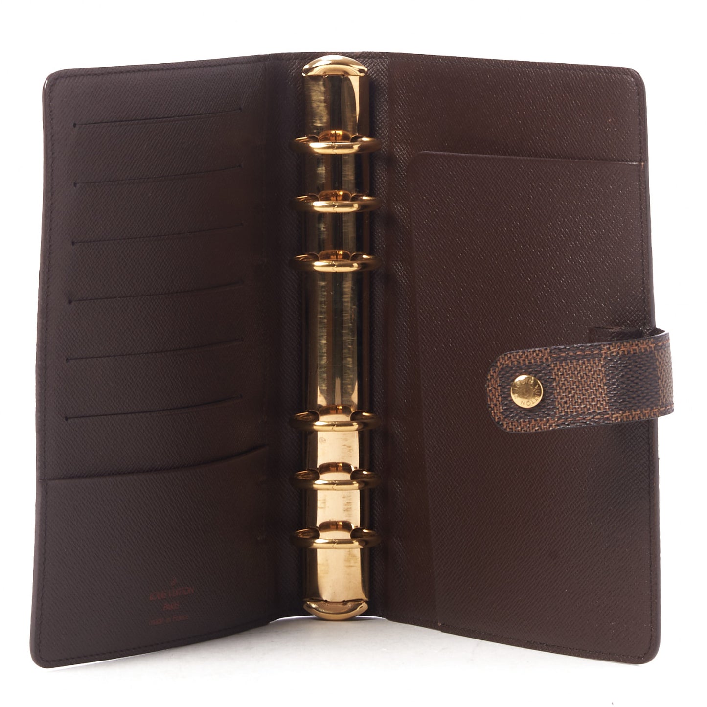 Damier Ebene Medium Ring Agenda Cover
