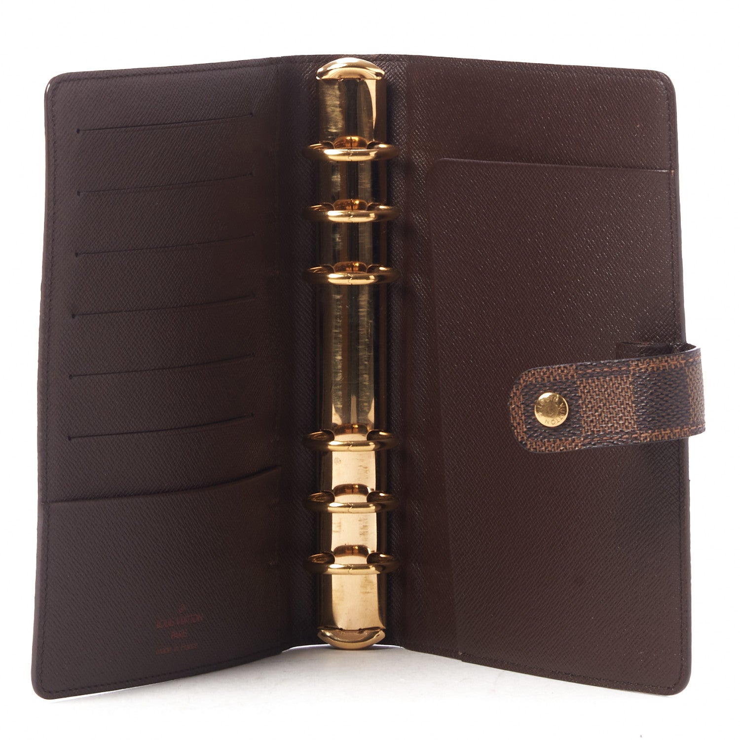 Louis Vuitton Damier Ebene Medium Ring Agenda Cover 6 of 7