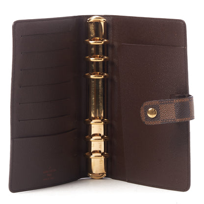 Louis Vuitton Damier Ebene Medium Ring Agenda Cover 6 of 7