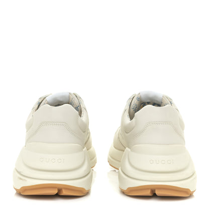 Gucci X MLB Calfskin NY Yankees Mens Rhyton Sneakers 8 Mystic White 4 of 15