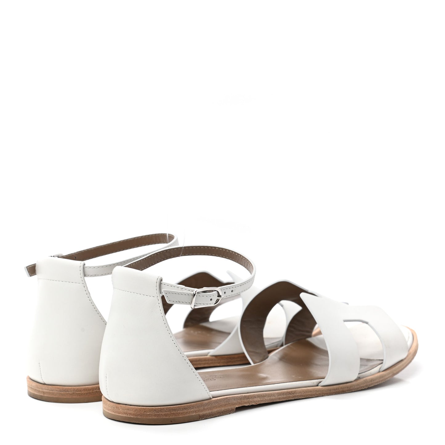 Calfskin Santorini Sandals 41 White