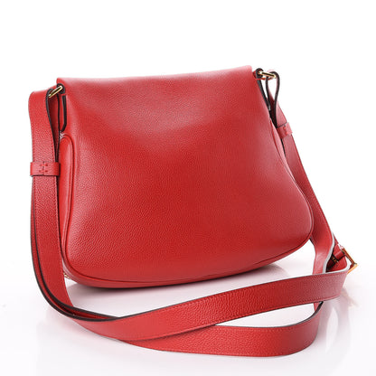 Tom Ford Pebbled Calfskin Medium Jennifer Flame Red 4 of 12