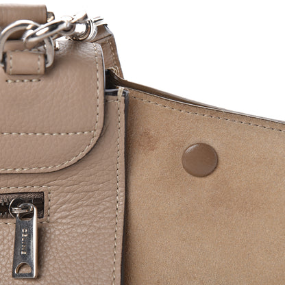 Celine Drummed Calfskin Suede Small Trapeze Dune 7 of 13