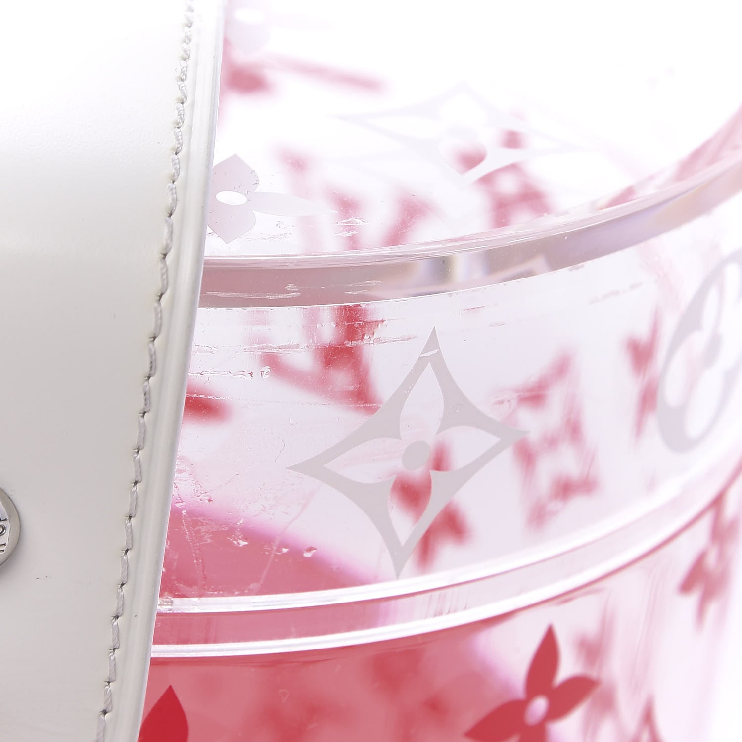 Louis Vuitton Transparent Plexiglass Box Scott Fluorescent Pink 7 of 8