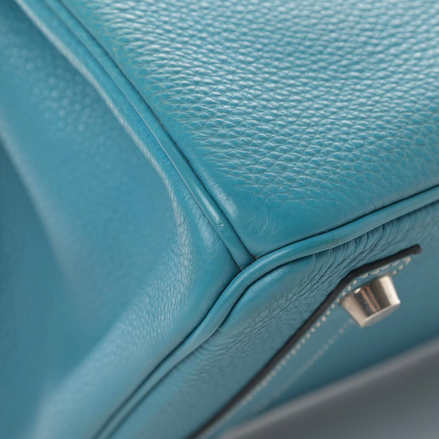 Hermes Taurillon Clemence Birkin 30 Blue Jean 44 of 46