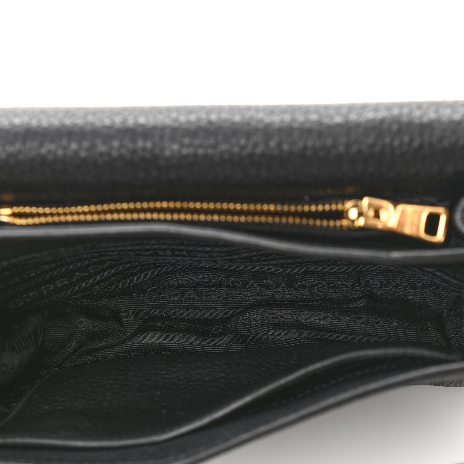 Prada Vitello Daino Double Strap Flap Crossbody Black 5 of 12