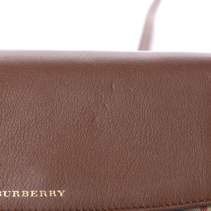 Burberry Calfskin Horseferry Check Henley Wallet On Chain Tan 10 of 10