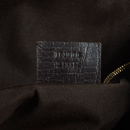 Gucci Monogram Large Horsebit Chain Hobo Dark Brown 7 of 7